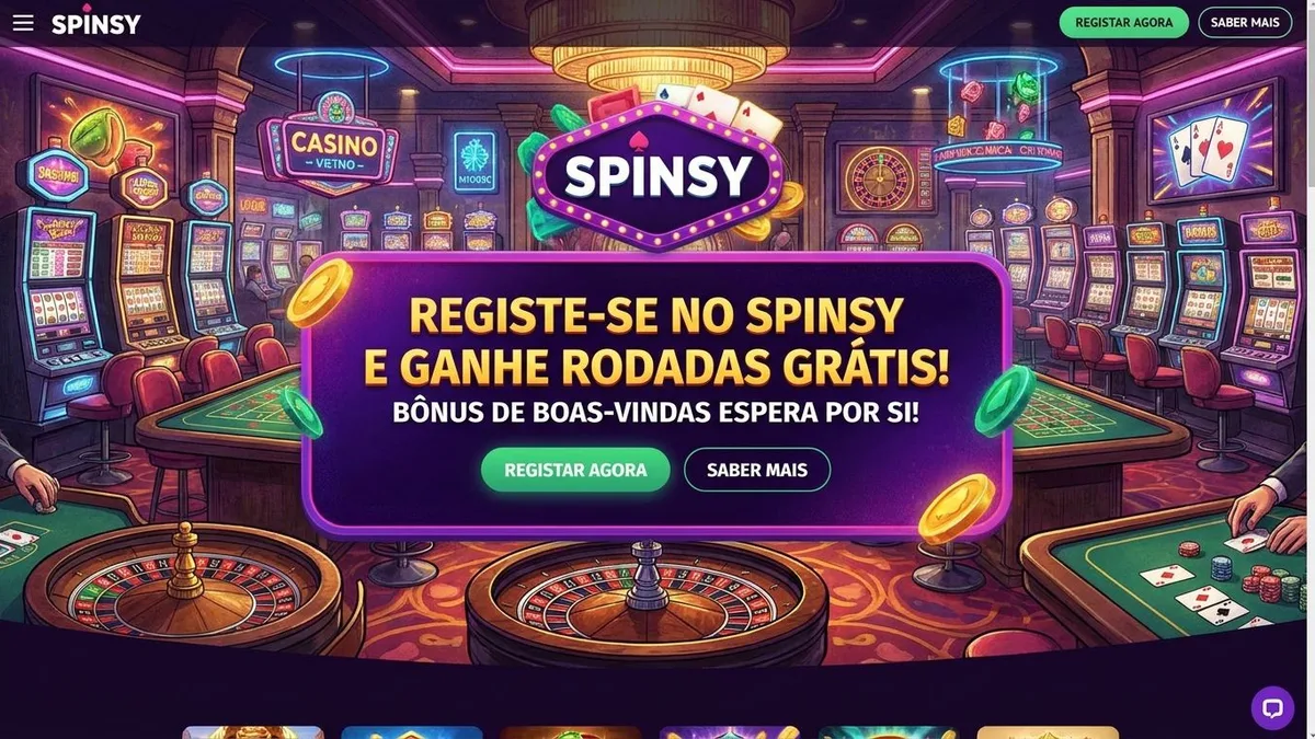 Registo com bónus no Spinsy